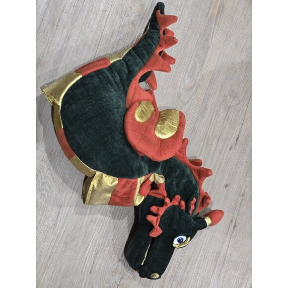 Melissa & Doug Plush Animal Fire Breathing Dragon Hand Full Body Puppet Two Hand - Picture 5 of 10